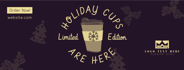 Christmas Cups Facebook Cover Design Image Preview