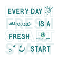 Fresh Start Quote Linkedin Post Image Preview