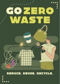 Practice Zero Waste Poster Design