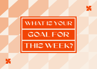 Monday Goal Engagement Postcard Image Preview