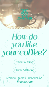 Coffee Customer Engagement TikTok Video Design