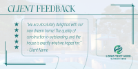 Client Testimonial Construction Twitter post Image Preview