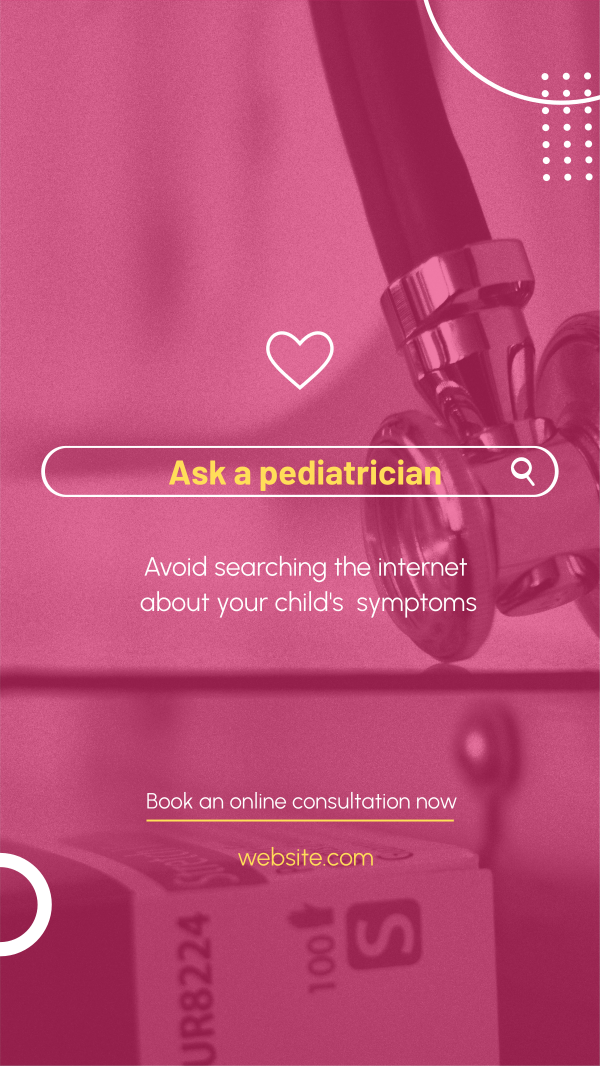 Ask a Pediatrician Instagram Story Design Image Preview