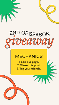 End Of Season Giveaway YouTube short Image Preview