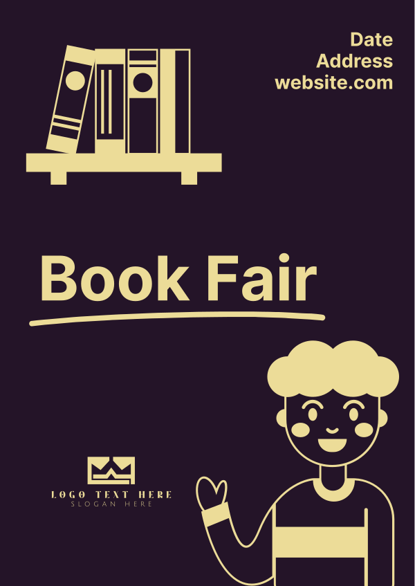 Kids Book Fair Poster Design