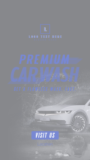 Premium Car Wash Instagram story Image Preview