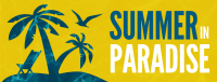 Summer in Paradise Facebook Cover Design