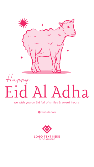 Eid Al Adha Lamb Instagram story Image Preview
