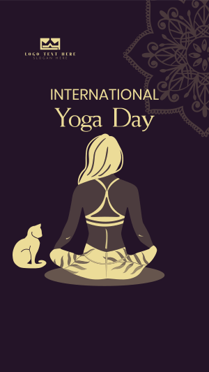Yoga Day Meditation Facebook story Image Preview