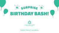 Surprise Birthday Bash Facebook event cover Image Preview