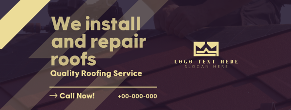 Quality Roof Service Facebook Cover Design Image Preview