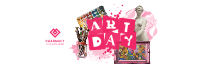 Art Day Collage Twitter header (cover) Image Preview