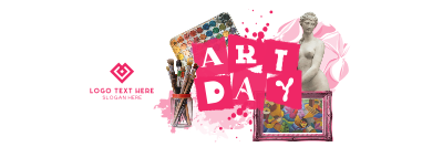 Art Day Collage Twitter header (cover) Image Preview