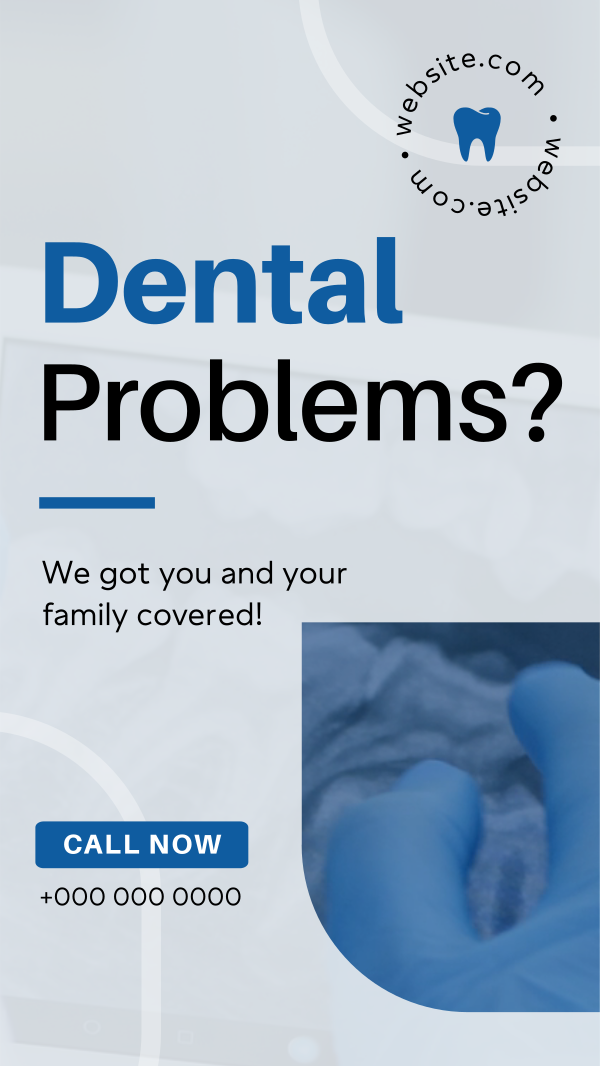 Dental Care for Your Family Facebook Story Design