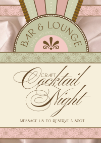 Art Deco Bar and Lounge Poster Design