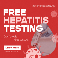 Textured Hepatitis Testing Instagram post Image Preview