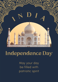 Decorative Indian Independence Poster Design