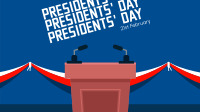 Presidents Podium Facebook Event Cover Design