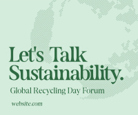Recycling Sustainability Forum Facebook Post Preview