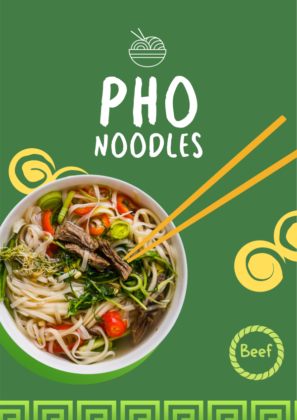 Pho Food Bowl Poster Design Image Preview