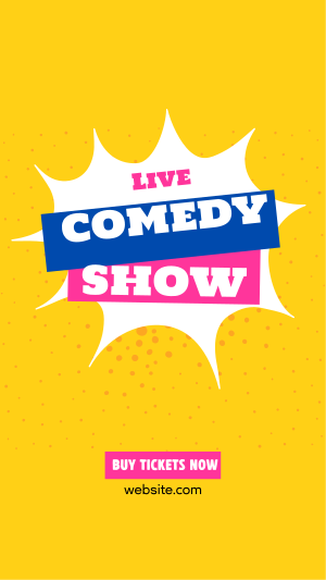 Live Comedy Show Instagram story Image Preview