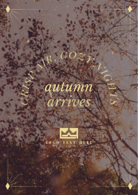 Autumn Arrives Quote Poster Image Preview