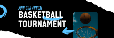 Basketball Tournament Twitter header (cover) Image Preview