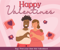 Couple Heart Sign Valentines Day Facebook post Image Preview