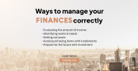 Finance Cityscape Facebook ad Image Preview