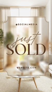 Minimalist Just Sold Real Estate TikTok Video Design