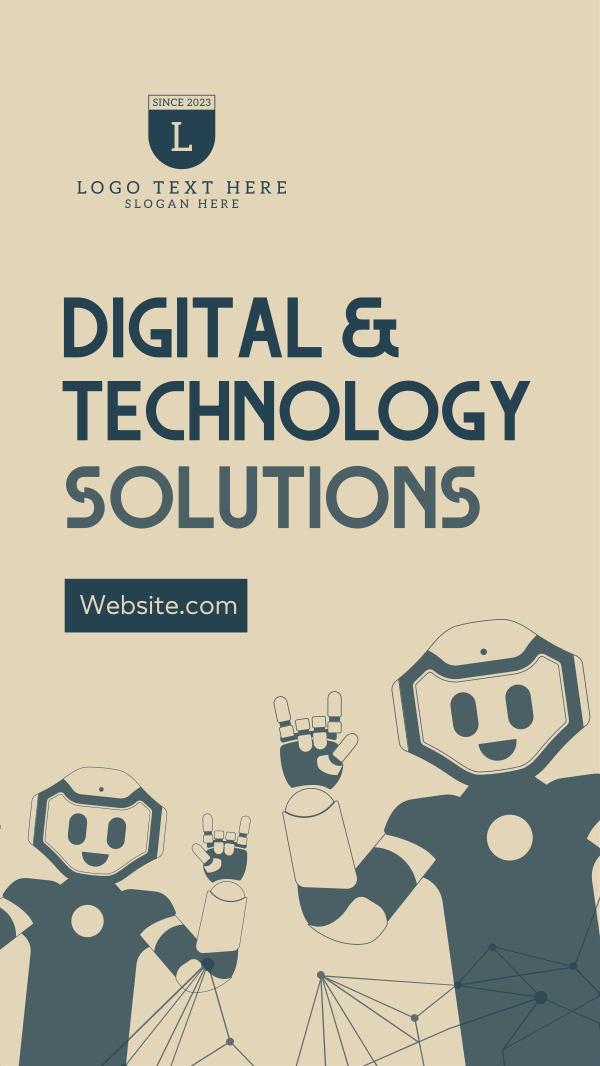 Digital & Tech Solutions Instagram Story Design Image Preview