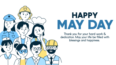 Happy May Day Workers Facebook event cover Image Preview