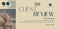 Spa Client Review Facebook Ad Design