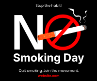 Stop Smoking Today Facebook Post Design