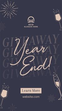 Year End Giveaway Facebook Story Design