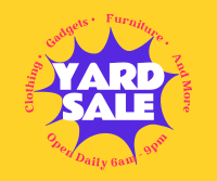 Comic Yard Sale Facebook Post Design