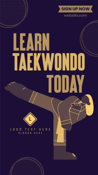 Taekwondo for All TikTok Video Design