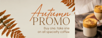 Autumn Coffee Promo Facebook cover Image Preview