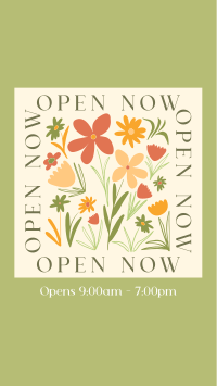 Open Flower Shop Instagram Reel Design