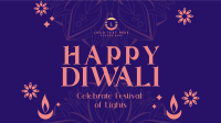 Happy Diwali Greeting Facebook event cover Image Preview