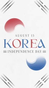 Korea Independence Day TikTok Video Design