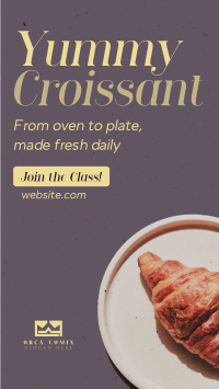 Baked Croissant Instagram Story Design
