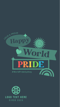 Gradient World Pride Instagram Story Design
