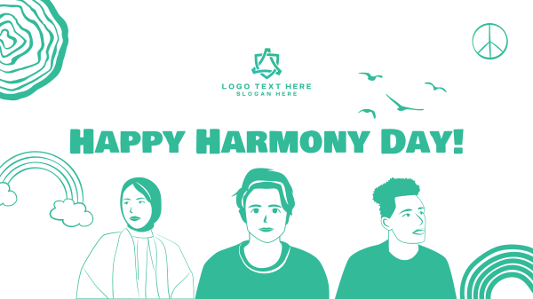Harmony Day Celebration Facebook Event Cover Design Image Preview