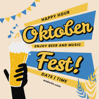 Oktoberfest Beer Promo Instagram Post Design