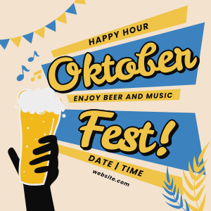Oktoberfest Beer Promo Instagram post Image Preview