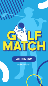 Golf Match Facebook story Image Preview