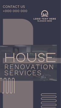Geometric Blocks House Renovation Facebook Story Design