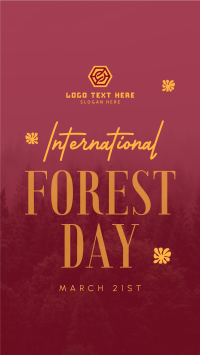 Minimalist Forest Day TikTok Video Design