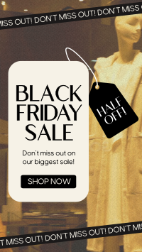 Fashion Modern Black Friday TikTok Video Design